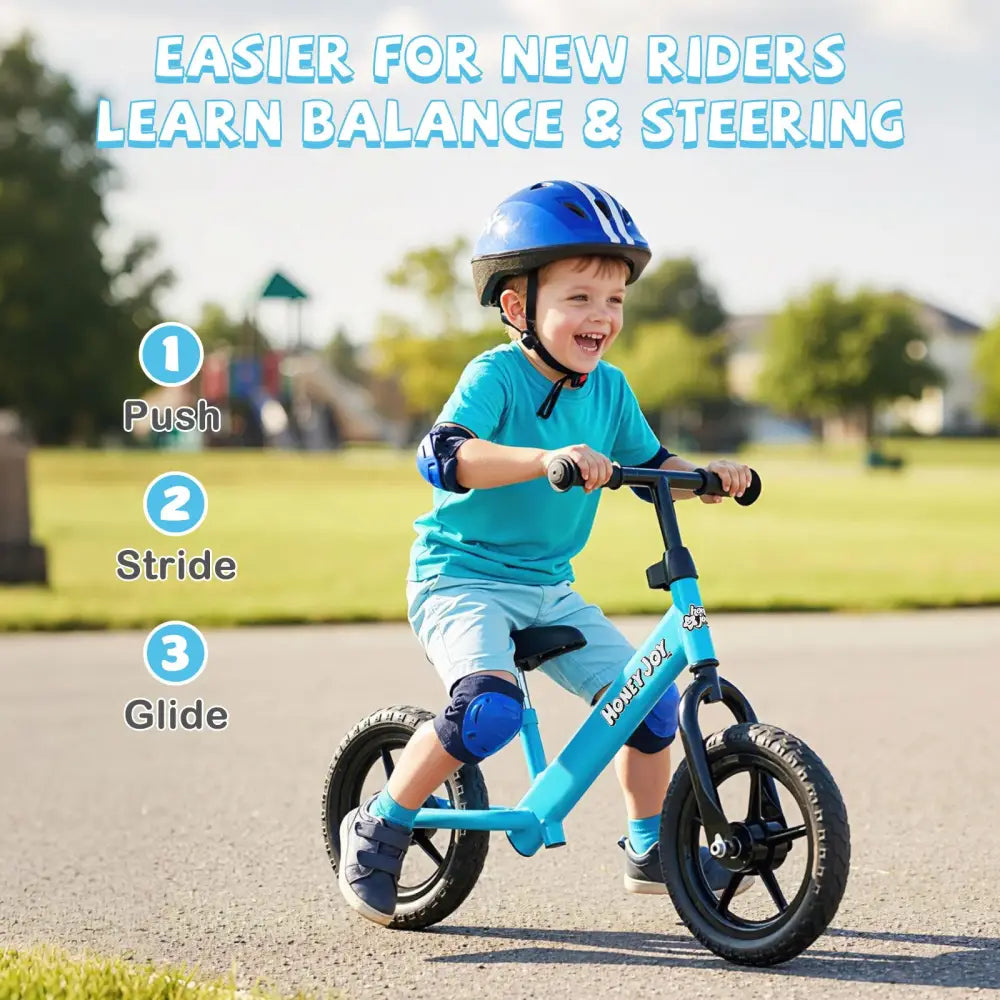 Lightweight Toddler Balance Bike No Pedal Training Bicycle-Blue - Blue - Balance Bikes