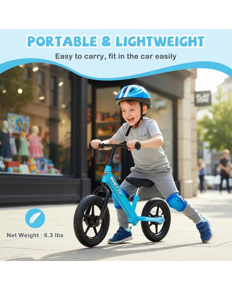 Lightweight Toddler Balance Bike No Pedal Training Bicycle-Blue - Blue - Balance Bikes