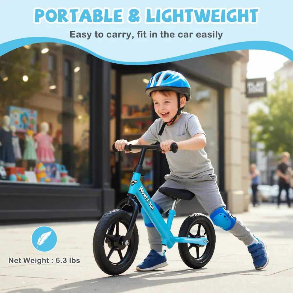 Lightweight Toddler Balance Bike No Pedal Training Bicycle-Blue - Blue - Balance Bikes