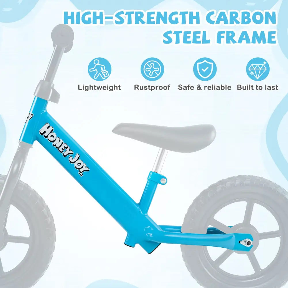 Lightweight Toddler Balance Bike No Pedal Training Bicycle-Blue - Blue - Balance Bikes