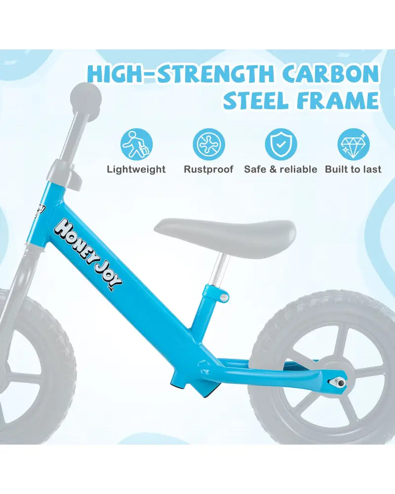 Lightweight Toddler Balance Bike No Pedal Training Bicycle-Blue - Blue - Balance Bikes