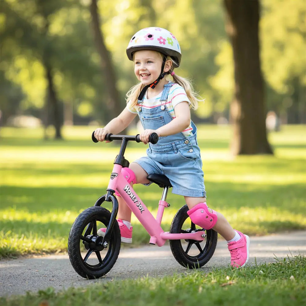 Lightweight Toddler Balance Bike No Pedal Training Bicycle-Pink - Pink - Balance Bikes