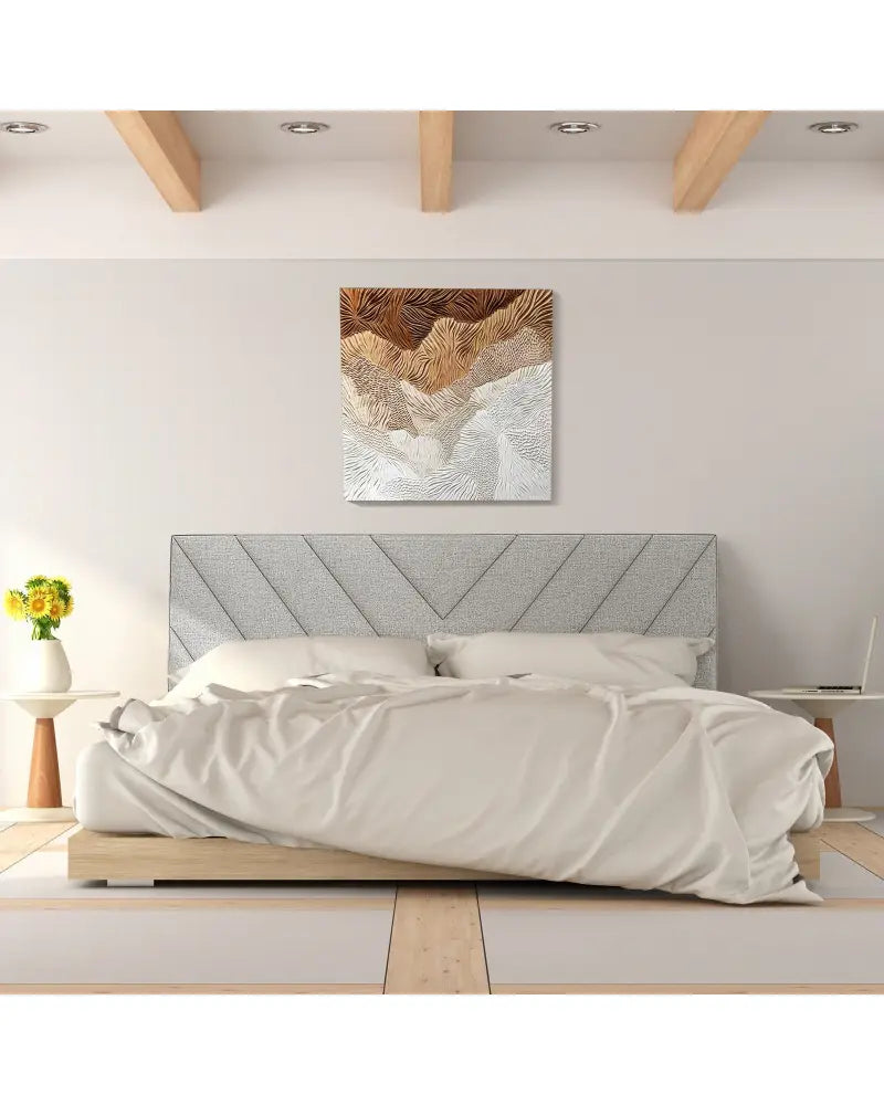 Linen Upholstered Headboard for Full and Queen Size Bed Frames-Gray - Gray - Headboards