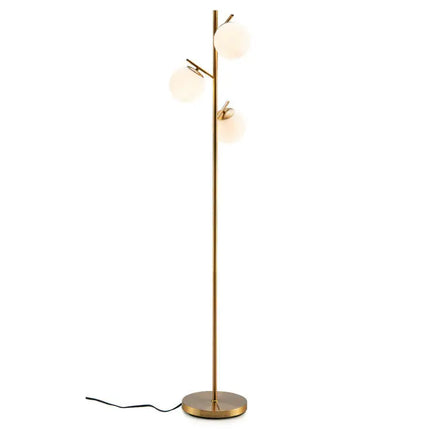 Living Room Set: Floor Lamp + Accent Chair + 3-Seat Sofa - Living Room