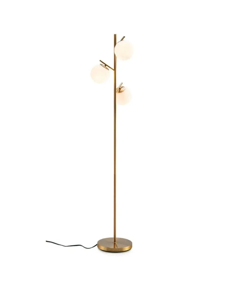 Living Room Set: Floor Lamp + Accent Chair + 3-Seat Sofa - Living Room