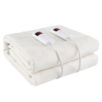 Machine Washable Electric Bed Warmer with Dual Controller 9 Heat Setting and 9-Hour Auto Off and Overheat