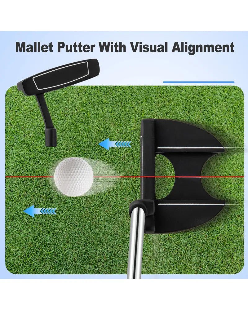 Men€™s Profile Complete Golf Club Package Set Includes 10 Pieces-Blue - Blue - Golf