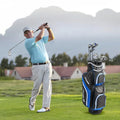 Men’s 9 Pieces Complete Golf Club Set-Navy - Navy - Golf