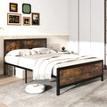 Metal Bed Frame with Headboard and Footboard-Full Size - Simple Bed Frame