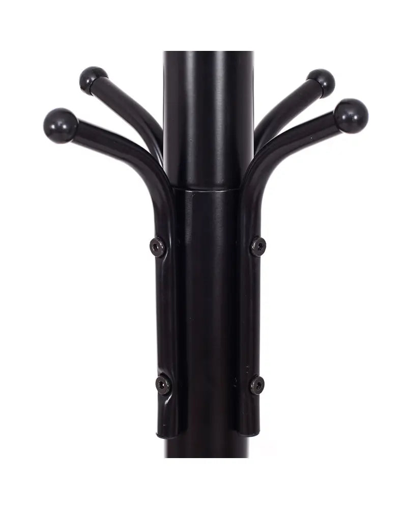 Metal Coat Rack with 12 Hooks - Black - Coat Racks & Hall Trees