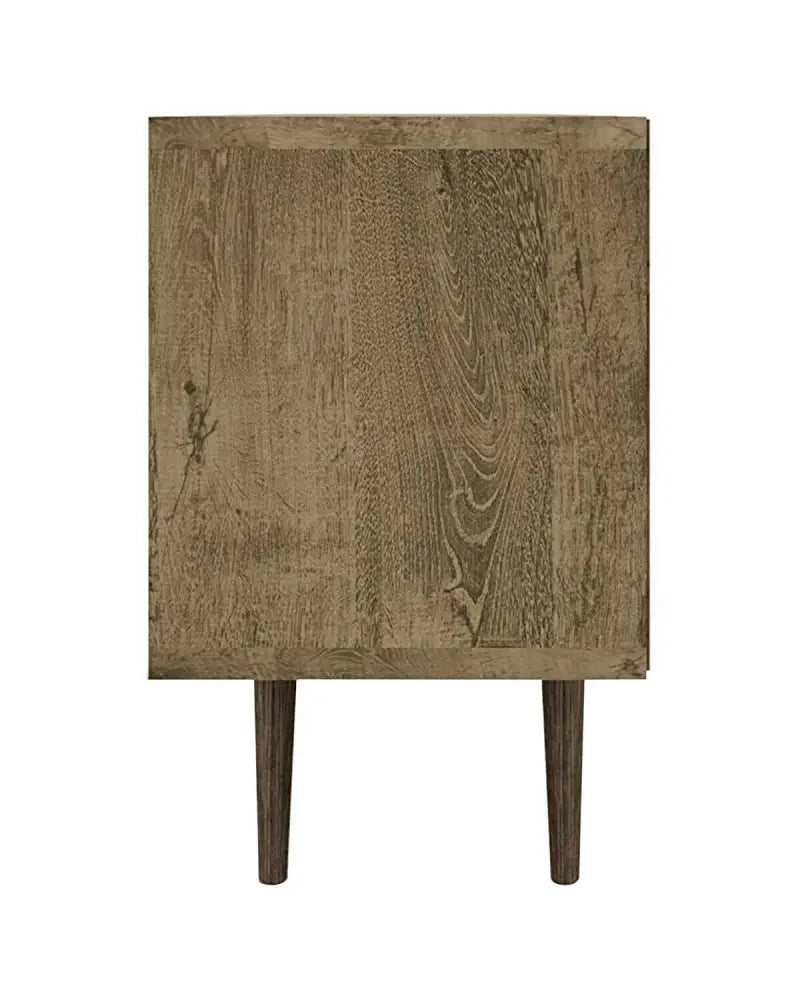Mid-Century Modern TV Stand for TVs up to 65 Inch - Walnut & Gray - Entertainment Centers & TV Stands