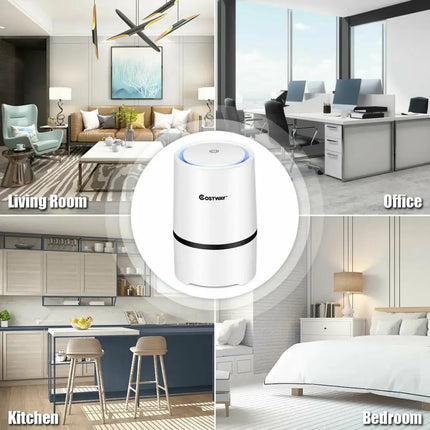 Mini Ionic  3-in-1 Composite HEPA Air Purifier Costway