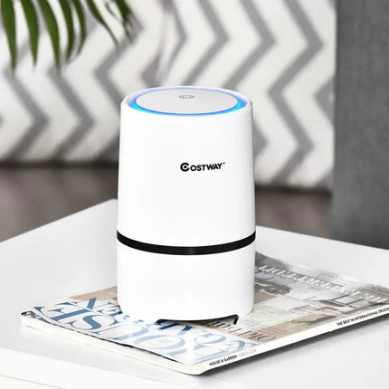 Mini Ionic  3-in-1 Composite HEPA Air Purifier Costway