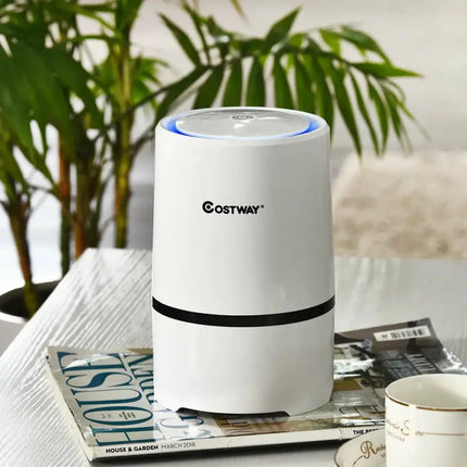 Mini Ionic  3-in-1 Composite HEPA Air Purifier Costway