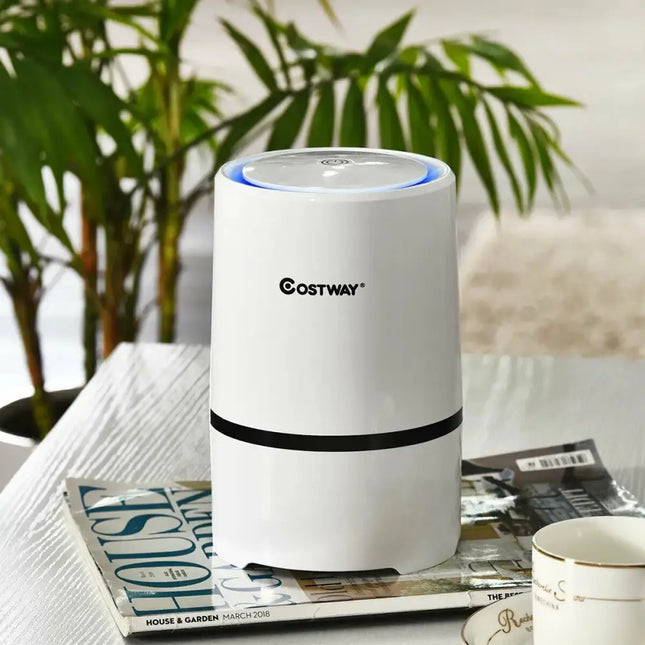 Mini Ionic  3-in-1 Composite HEPA Air Purifier Costway