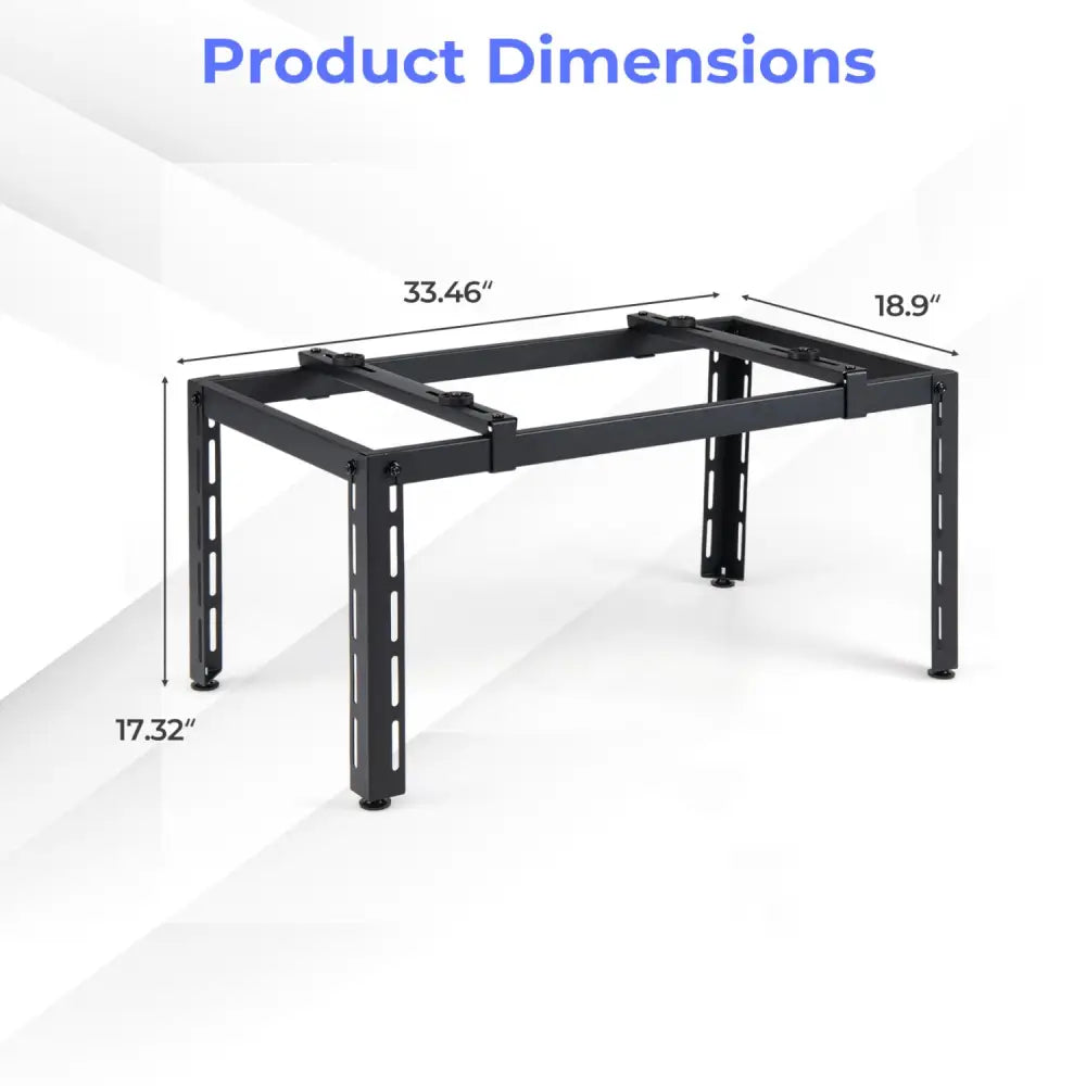 Mini Split Ground Stand Adjustable for 9000-36000 BTU Ductless Air Conditioners Heat Pump-Black - Black - Mini Split AC