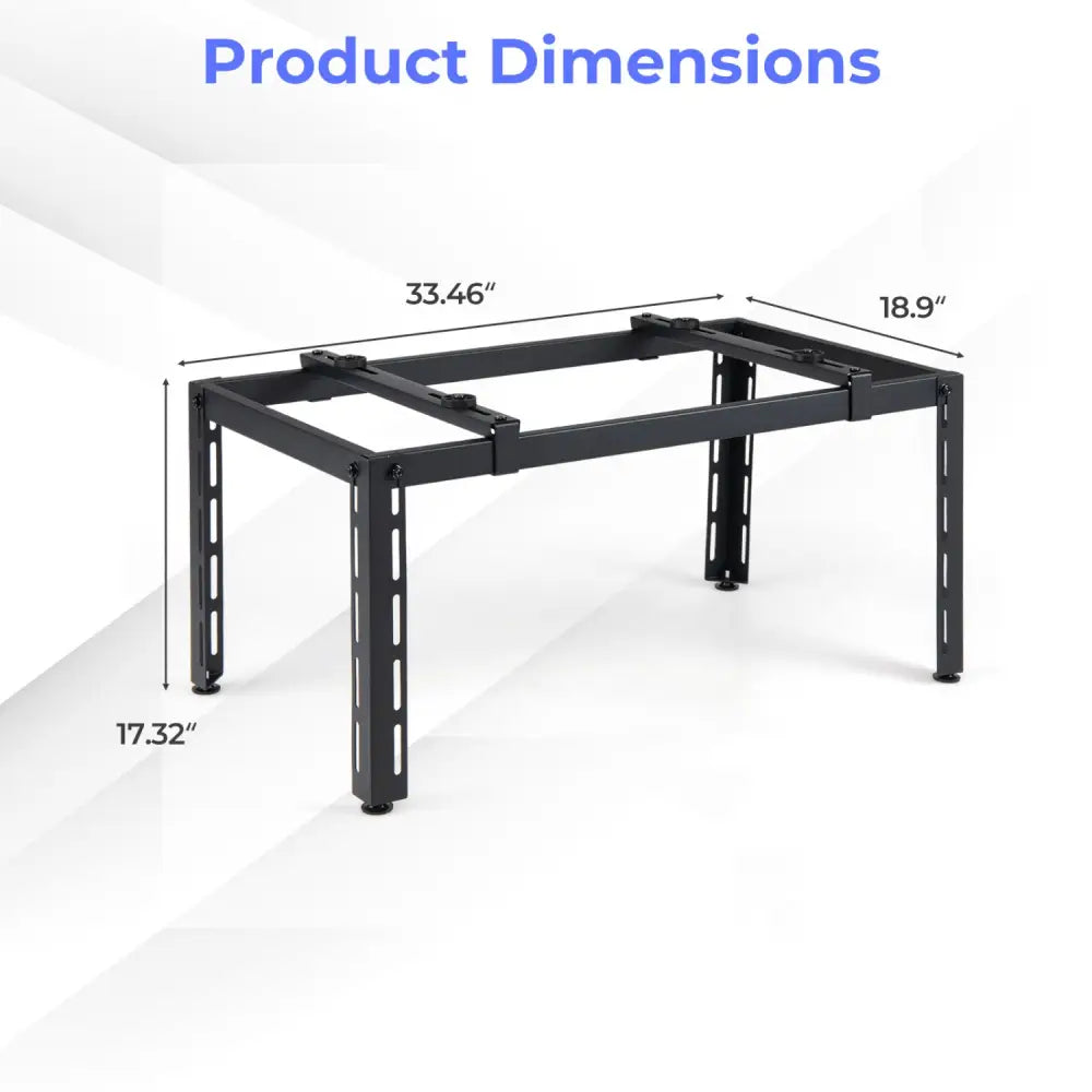 Mini Split Ground Stand Adjustable for 9000-36000 BTU Ductless Air Conditioners Heat Pump-Black - Black - Mini Split AC