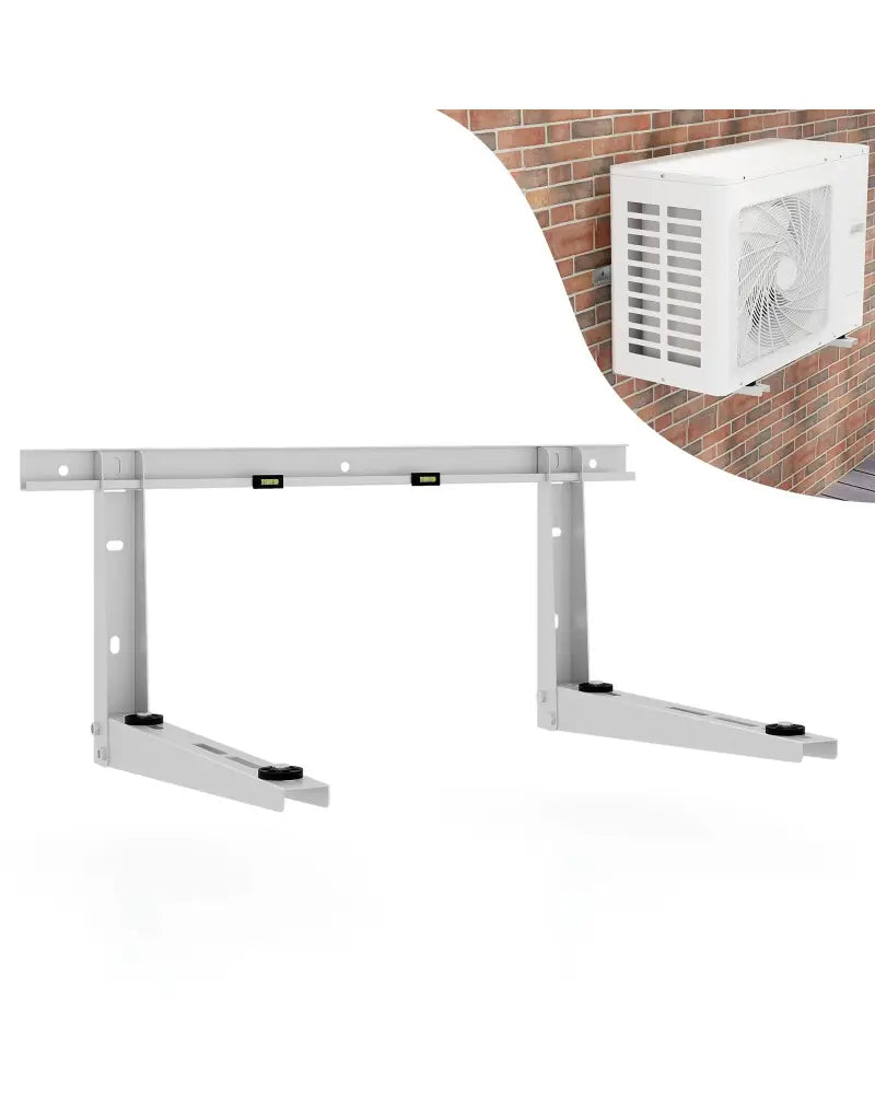 Mini Split Wall Mounting Bracket for 12000-24000 BTU Universal Ductless AC - Silver - Mini Split AC Parts & Accessories