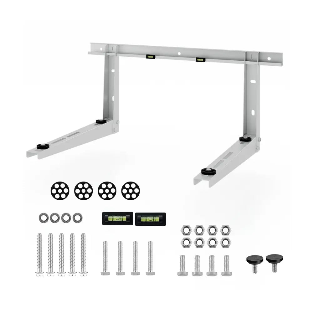 Mini Split Wall Mounting Bracket for 12000-24000 BTU Universal Ductless AC - Silver - Mini Split AC Parts & Accessories
