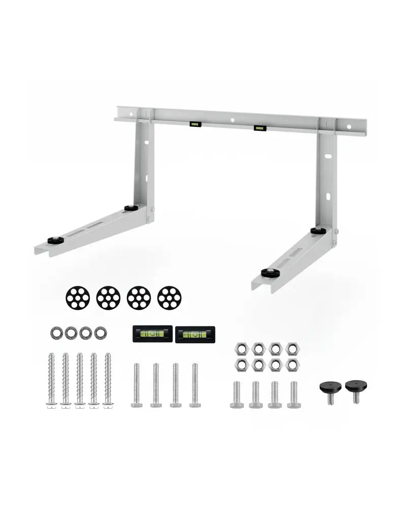 Mini Split Wall Mounting Bracket for 12000-24000 BTU Universal Ductless AC - Silver - Mini Split AC Parts & Accessories