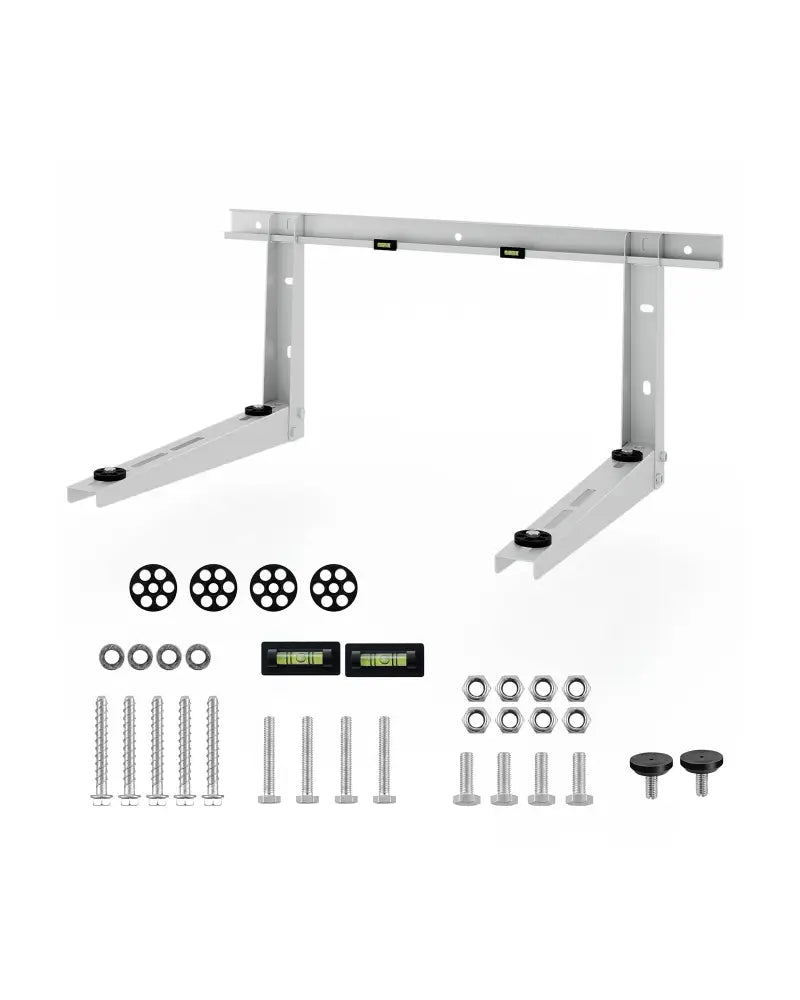 Mini Split Wall Mounting Bracket for 12000-24000 BTU Universal Ductless AC - Silver - Mini Split AC Parts & Accessories