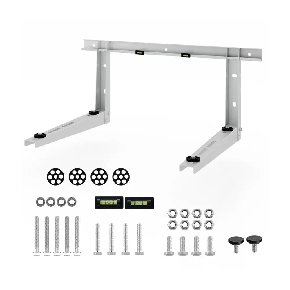 Mini Split Wall Mounting Bracket for 12000-24000 BTU Universal Ductless AC - Silver - Mini Split AC Parts & Accessories