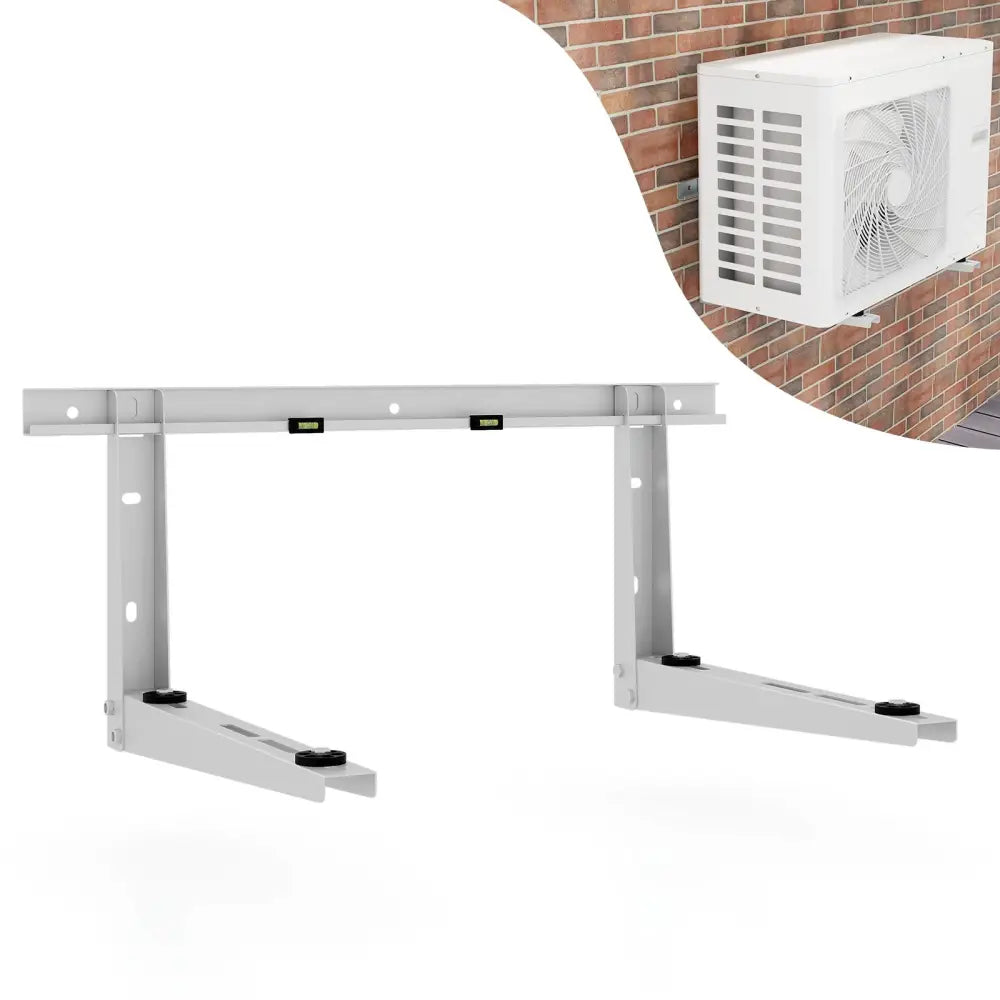 Mini Split Wall Mounting Bracket for 12000-24000 BTU Universal Ductless AC - Silver - Mini Split AC Parts & Accessories