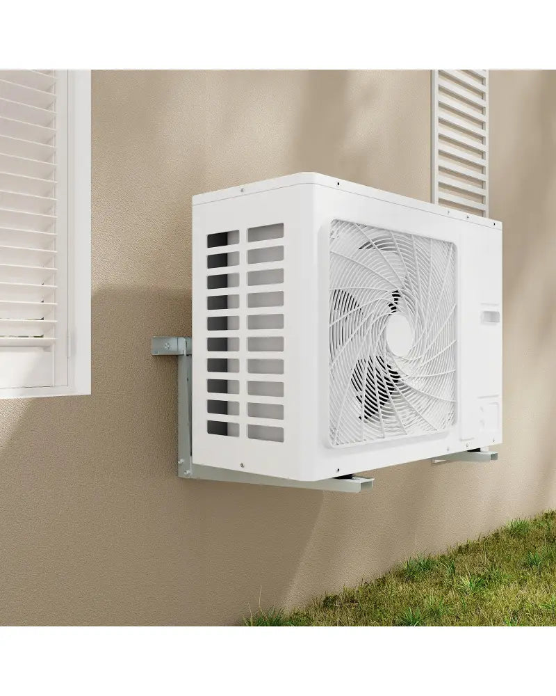 Mini Split Wall Mounting Bracket for 12000-24000 BTU Universal Ductless AC - Silver - Mini Split AC Parts & Accessories