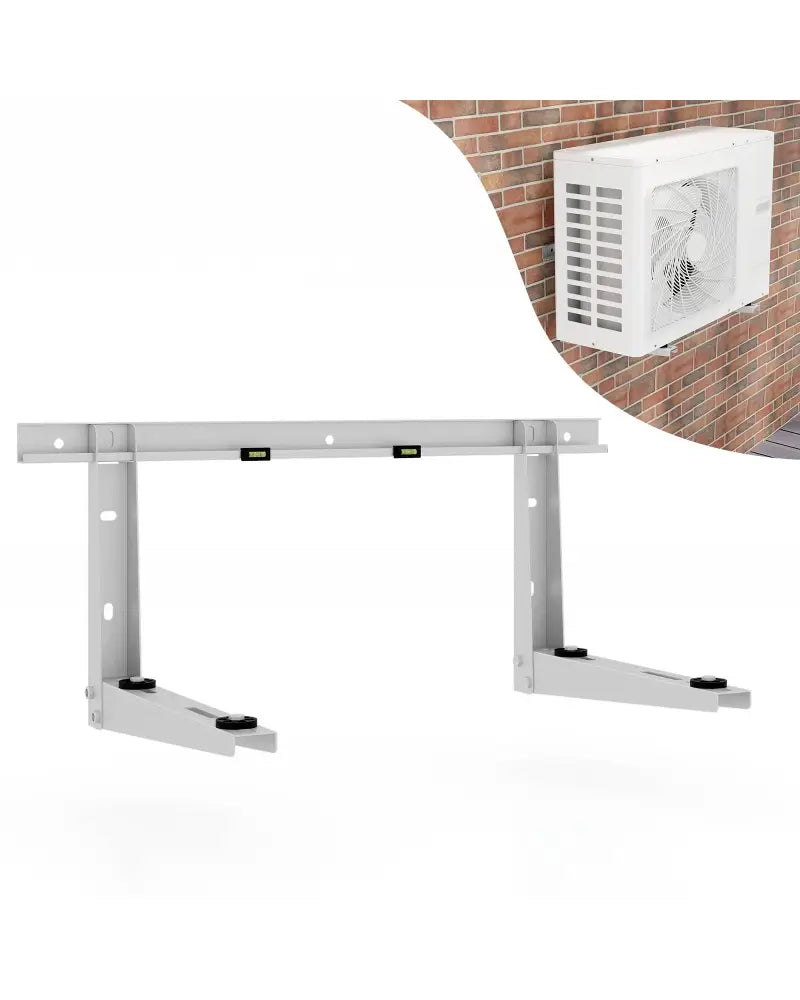 Mini Split Wall Mounting Bracket for 6000-12000 BTU Universal Ductless AC - Silver - Mini Split AC Parts & Accessories