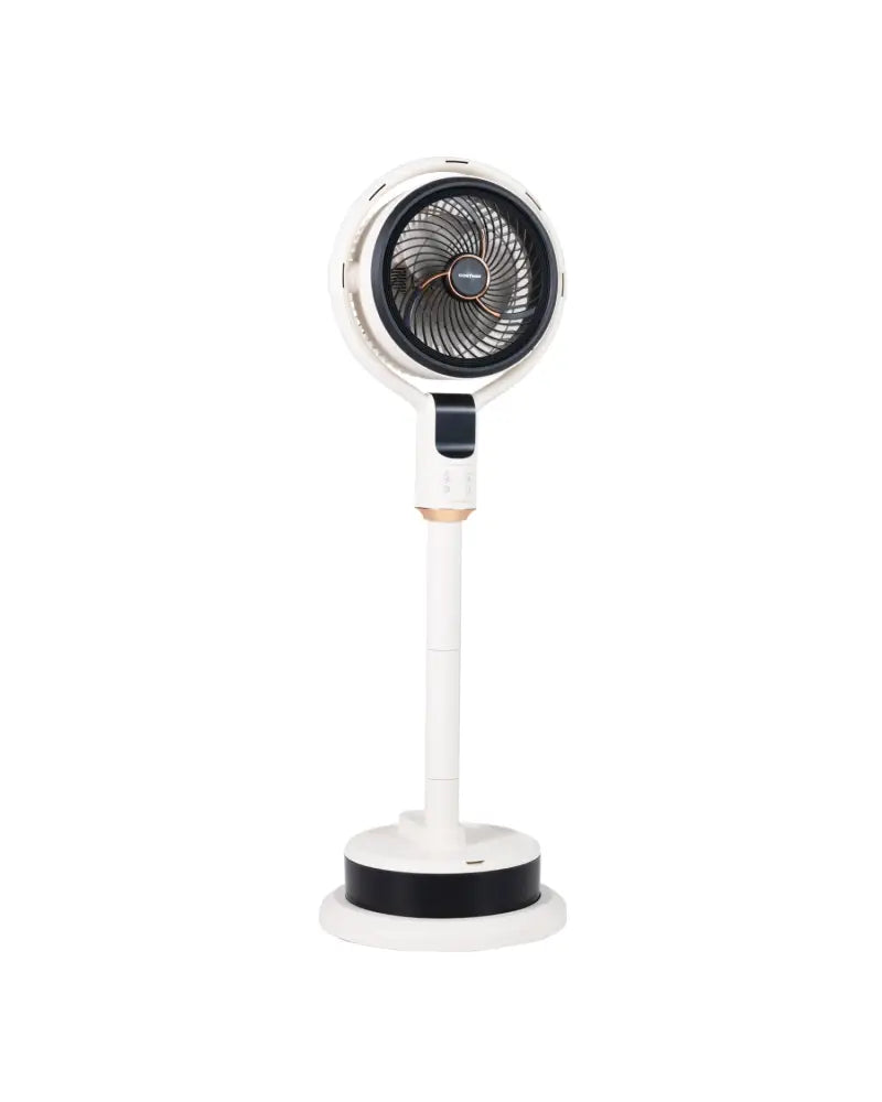 Misting Pedestal Fan Air Circulator with 90° Auto Oscillation Floor Standing Fan with 8 Speeds-White - White - Fans