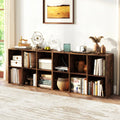 Modern 6-Cube Bookcase with Anti-tipping Kits for Bedroom Living Room-Rustic Brown - Rustic Brown - Bookcases