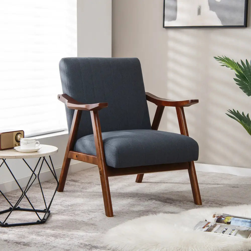 Modern Accent Chair Leisure Armchair - Gray - Accent Chairs