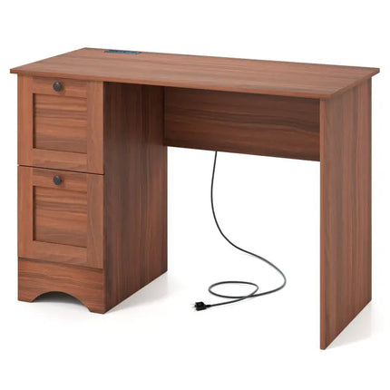 Modern Furniture Set with 2 Dining Chairs Computer Desk and 3 Pieces Coffee Tables - Furniture