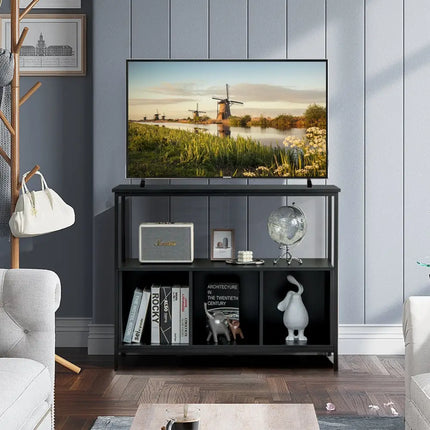 Modern Kitchen Buffet Sideboard with 3 Compartments-Black - Black - Sideboards Cabinets & Buffets