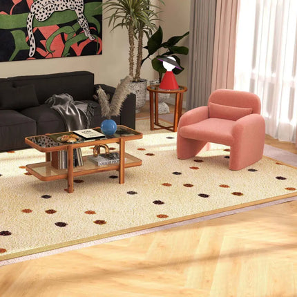 Modern Living Room Furniture Set (Bookcase + Coffee Table + End Table + Accent Chair) - Living Room
