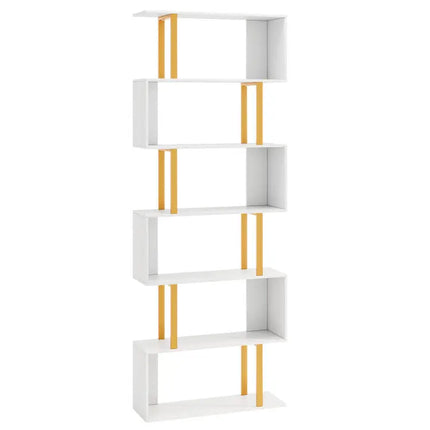 Modern Living Room Furniture Set (Bookcase + Coffee Table + End Table + Accent Chair) - Living Room