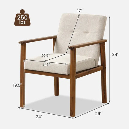 Modern Living Room Set: Loveseat Armchair Side Table & Coffee Table - Living Room