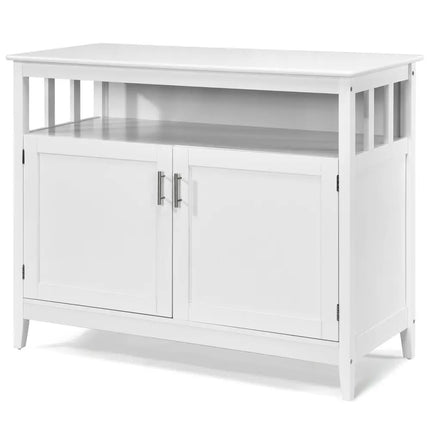 Modern Practical and Beautiful Wooden Kitchen Lockers with Large Storage Space - White - Sideboards Cabinets & Buffets