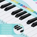 Multifunctional 37 Electric Keyboard Piano with Microphone-Blue - Blue - Pianos & Keyboards