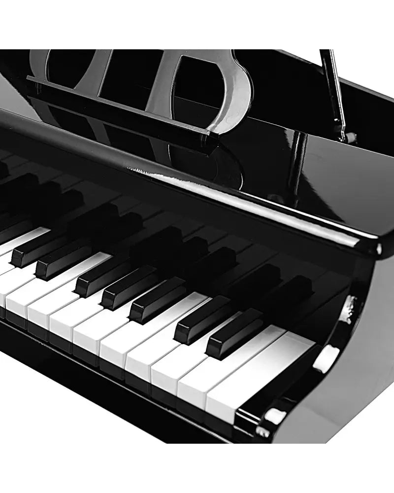 Musical Instrument Toy 30-Key Children Mini Grand Piano with Bench-Black - Black - Pianos & Keyboards