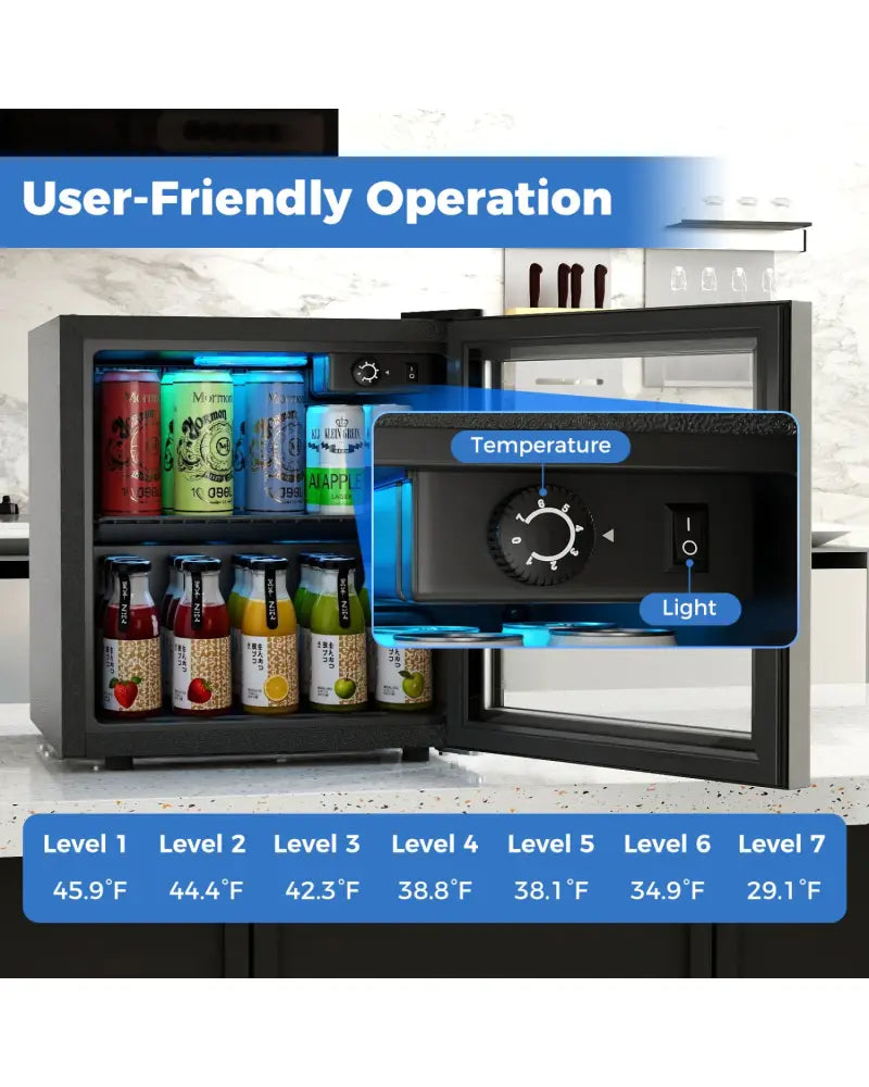 Nugget Ice Maker and Beverage Cooler Combo with Chewable Ice and Compact Drink Storage - Kitchen Appliances