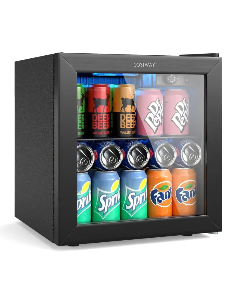 Nugget Ice Maker and Beverage Cooler Combo with Chewable Ice and Compact Drink Storage - Kitchen Appliances