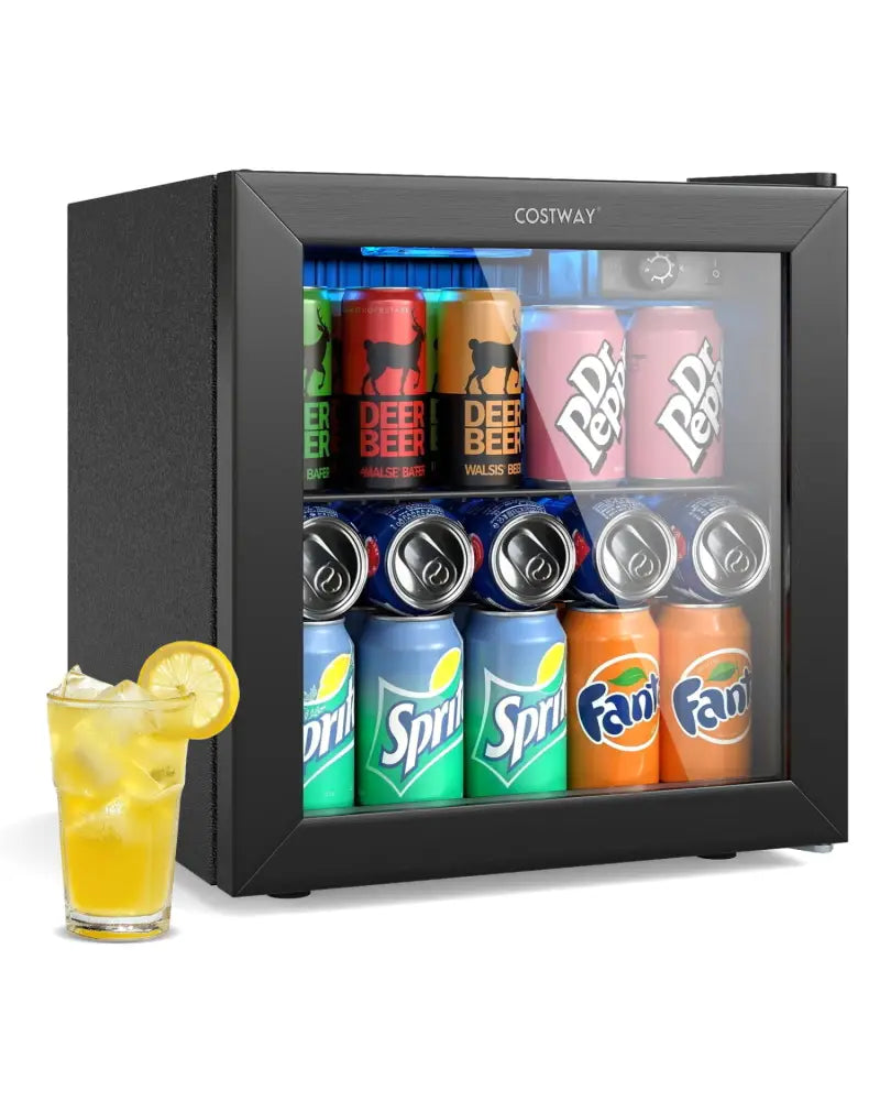 Nugget Ice Maker and Beverage Cooler Combo with Chewable Ice and Compact Drink Storage - Kitchen Appliances