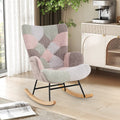 Nursery Rocking Chair with Ergonomic Armrests and High Backrest for Living Room - Accent Chairs