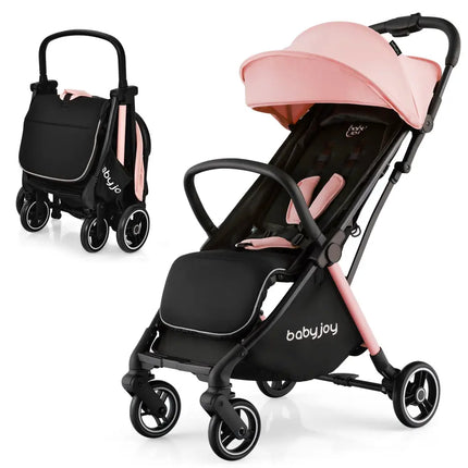 One - Hand Folding Portable Lightweight Stroller with Aluminum Frame - Oasis Home Essentials