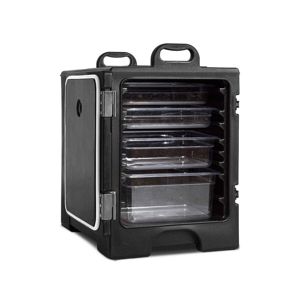 81 Quart Capacity End-loading Insulated Food Pan Carrier-Black