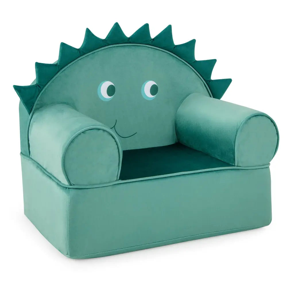 Original Kids Sofa with Armrest and Thick Cushion-Green - Green - Kids Chairs & Seating