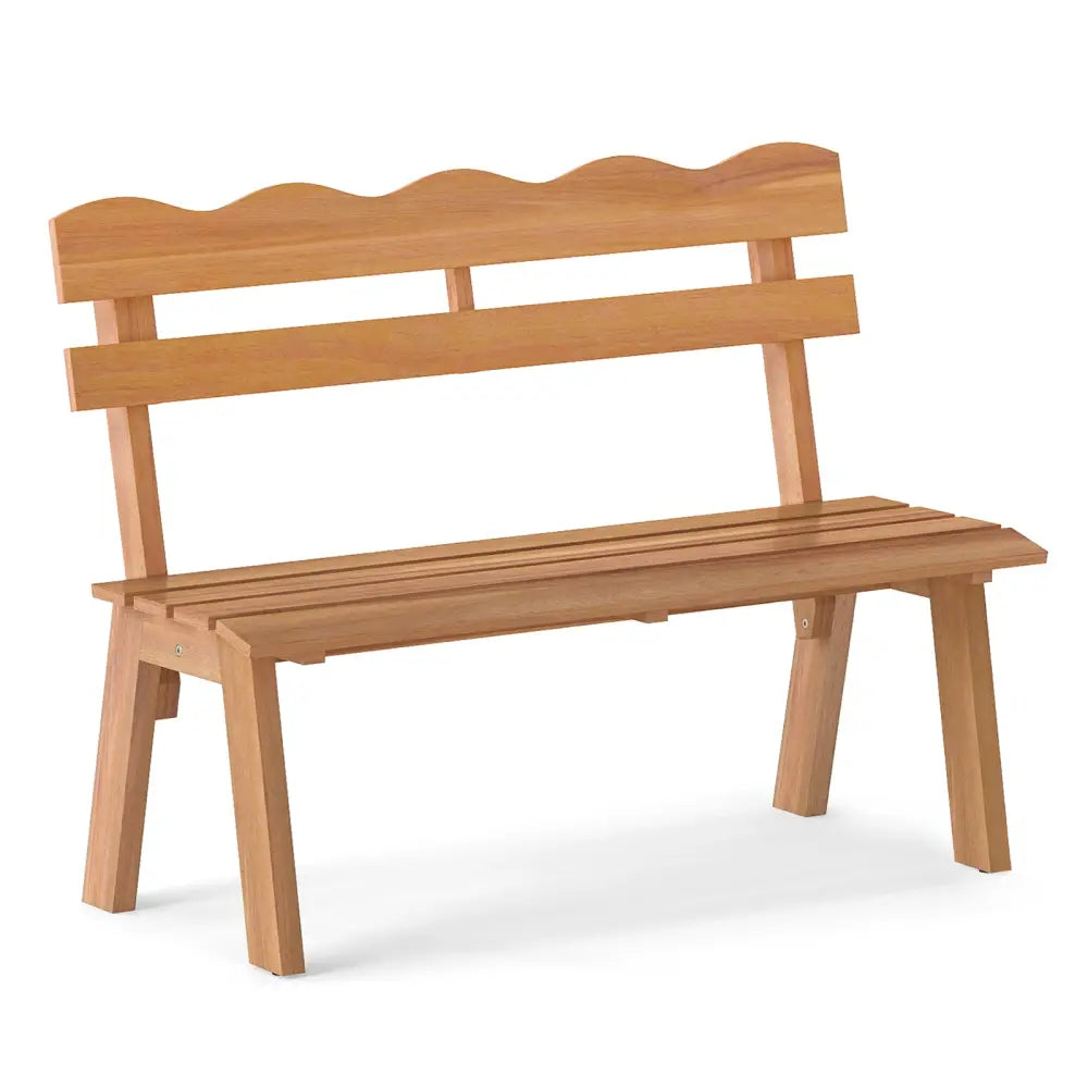 Outdoor Acacia Wood Garden Bench with 800 lbs Weight Capacity - Outdoor Benches