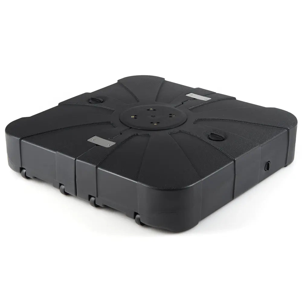 Outdoor Cantilever Umbrella Base Square Water and Sand Fillable Base-35 Inches - Black - Outdoor Umbrella Bases