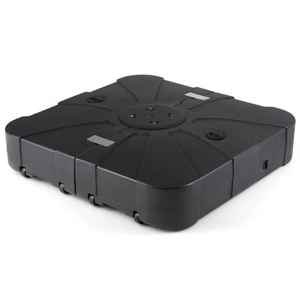 Outdoor Cantilever Umbrella Base Square Water and Sand Fillable Base-35 Inches - Black - Outdoor Umbrella Bases